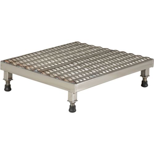 Vestil Adjustable Serrated Work-Mate Stand 24inW x 24inD x 5inH Stainless Steel,