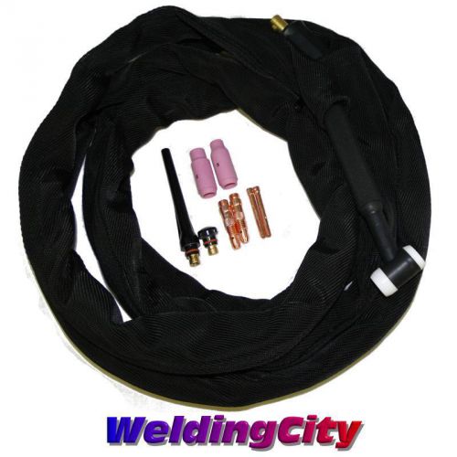 WP-17F (Flexible Head) TIG Welding Torch 150A 12.5-ft Package for LINCOLN | USA