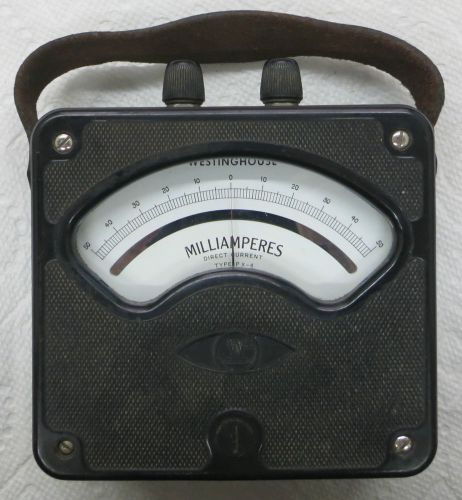 *Vintage* Westinghouse Milliamperes PX-4 DC Meter Style PH-54639-1