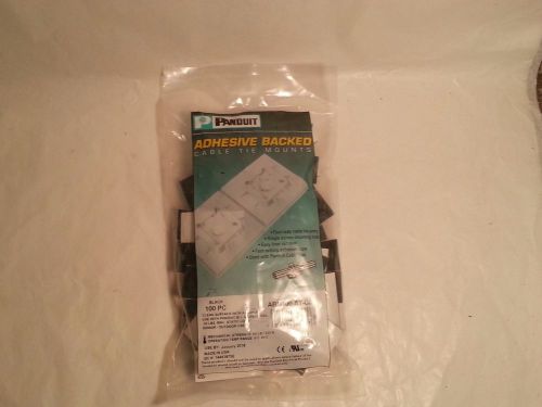 Panduit ABM100-AT-C0 Adhesive Back Cable Tie Mounts 100 pc New