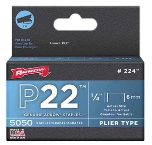 Arrow 5000pk P22 1/4&#034; Staple, #224