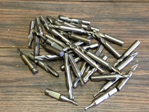 NICE LOT OF NIAGARA &amp; OTHER 3/16 - 3/8 &#034; HSS ENDMILLS