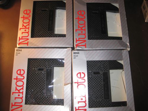 Nukote b244 for olivetti 221 lot of 4 ! black ribbon, in original box for sale