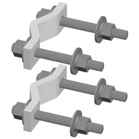 CommScope - 4&#034;- 9&#034; Adapter Clamp Set for Vertical Legs