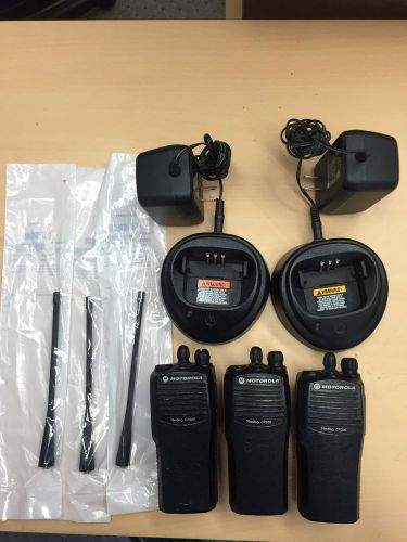 Lot of 3 Used Motorola CP200, 4W, 4CH Portable Radio - AAH50RDC9AA1AN