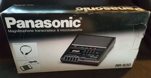 Panasonic Microcassette Transcriber RR-930 in Original Box - Complete