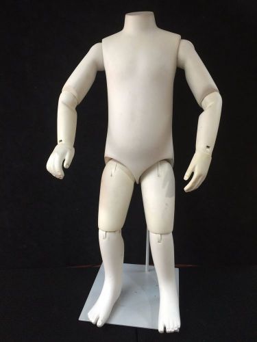 Full Body Young Child Kid Mannequin Completely Flexible 30&#034;