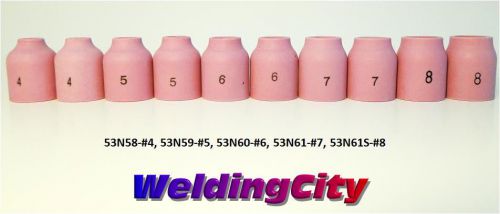 10 gas lens ceramic cups 53n58 53n59 53n60 53n61 53n61s tig welding torch 9/20 for sale