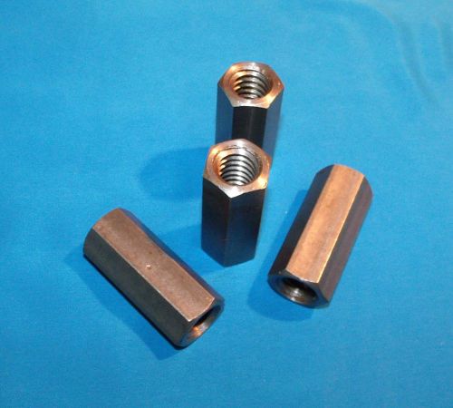 5/8-8 acme coupling nuts 4-pack steel 7/8 hex x 2.125 long right hand