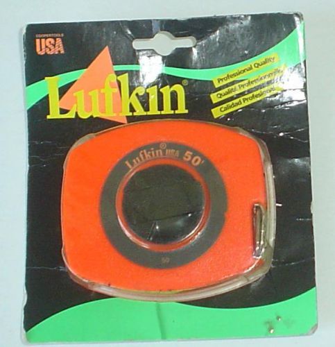 lufkin Tape Measure, 3/8 In x 50 ft, Bright Orange