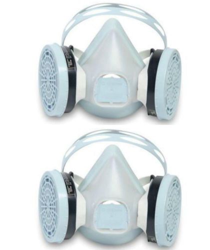 Sperian 2 Pack Freedom Disposable Elastomeric Half Mask P100 Respirator-Medium