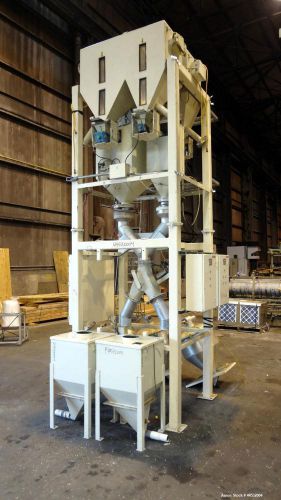 Used- Pacific Engineering 4 Compartment Weigh Scale Blender, Model MBWB-IV, Carb