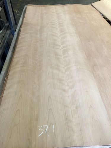 Wood Veneer Figured Cherry 29x98 1 Piece 10Mil Paper Backed &#034;EXOTIC&#034;  RICK 37