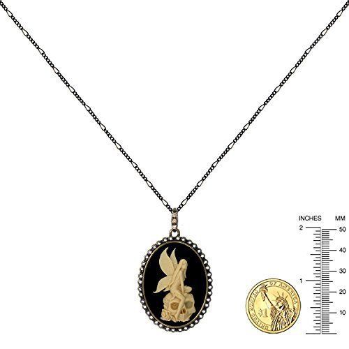 Skull Angel Necklace Best Friend Charm Pendant Fashion Jewelry 18&#034; 24&#034; Chain