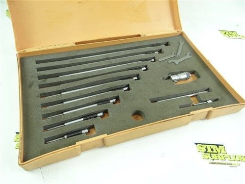 MITUTOYO 2-12&#034; INSIDE MICROMETER .001&#034; GRADS WITH CASE