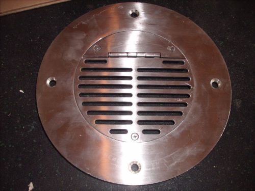 JR SMITH 11&#034; STAINLESS STEEL FLOOR DRAIN HINGED COVER