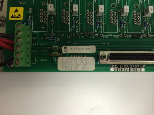 Fisher Isolated Analog Input Term Panel Model # CL6863X1-A2 Part# 41B7286X082