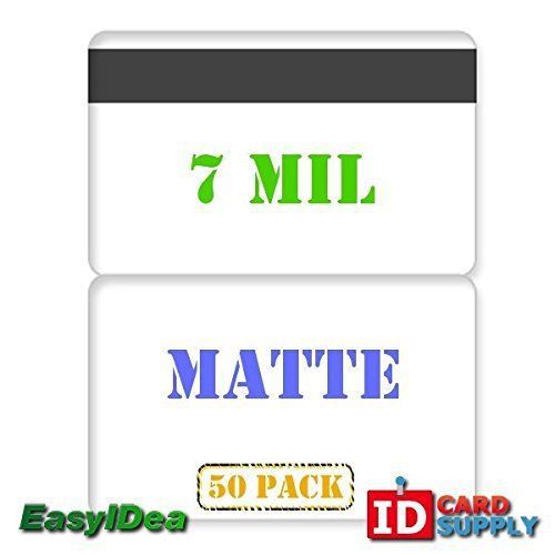 7 Mil Matte Butterfly Pouch Laminates with 1/2&#034; HiCo Magnetic Stripes - 50 Pack