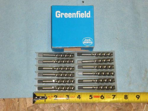 12 pcs m11 x 1.5 hsg 3 flute fs taps greenfield usa machine shop tooling tools for sale