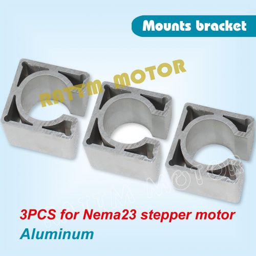 3Pcs Nema23 Aluminium profile Motor mounts bracket 57 stepper motor bracket