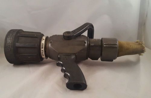 Nozzle Fire Akron 1533 - USED - With Partial Hose Attached