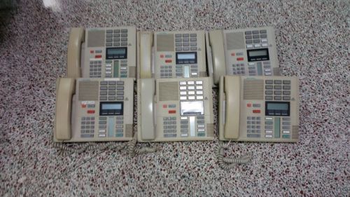 Lot of 6 Used Nortel Meridian Norstar M7310 Phone NT8B20AF / Beige