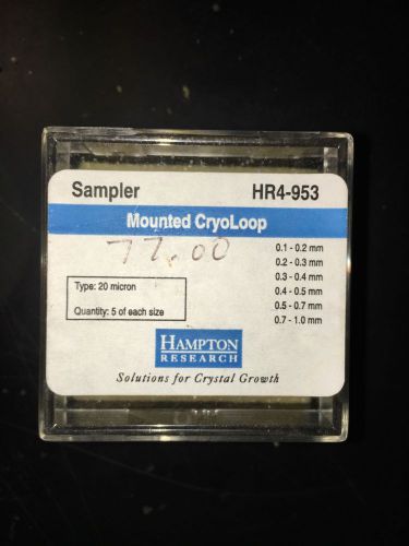 Hampton Research Sampler Mounted Cryoloops.