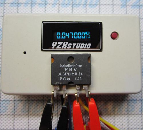 White OLED Four-wire Digital Micro-ohm Meter Milliohm Micro Ohm Resistance Meter
