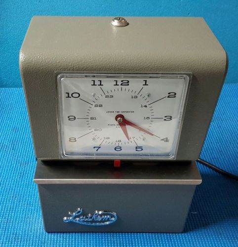 Lathem heavy-duty automatic 2 color time recorder 4001 for sale