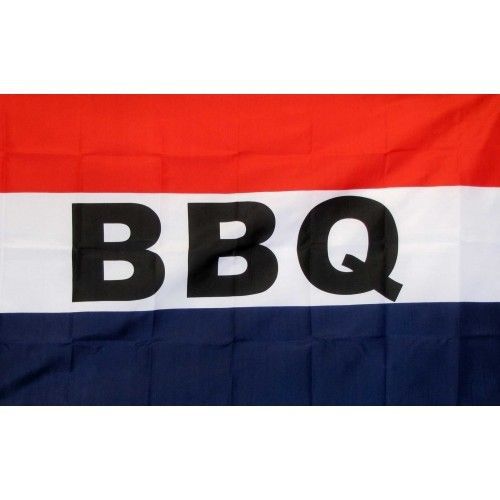 3 BBQ Flags 3ft x 5ft Banners (three)