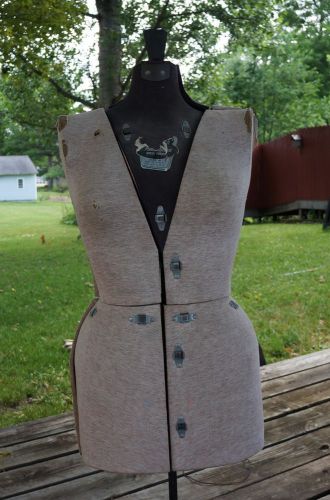 Vintage 40s/50s dress form mannequin adjustable w/ metal stand Sally Stitch ??