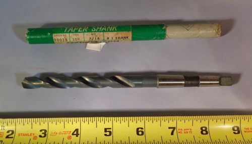 Precision twist taper  drill 7/16  #1 shank #20028 used for sale