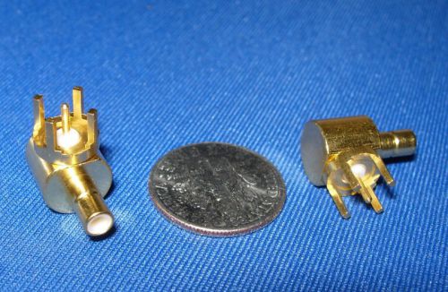 RF MICRO CONNECTOR GOLD PC MOUNT SMA NOS!