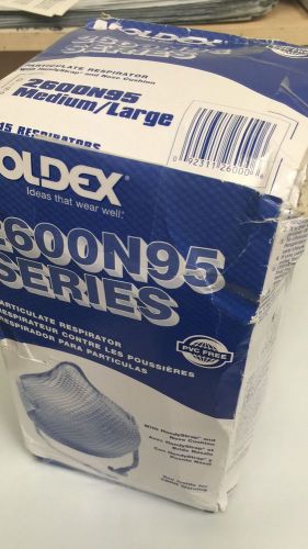 Moldex 2600 n95 respirator handy strap box of 15 mask 2600n95 - bruised box for sale