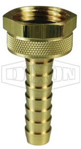 Dixon brass 5941212c brass 3/4&#034;-11-1/2 fght x 3/4&#034; long hb swivel fitting for sale