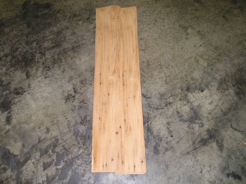 Wormy Chestnut Wood Veneer. 4.5 x 37, 18 Sheets.