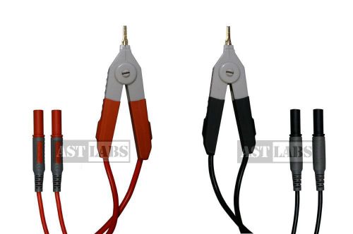 Test Lead Kelvin Clip to Banana Plug 4-Channel (3 feet) #999-007 (USA)