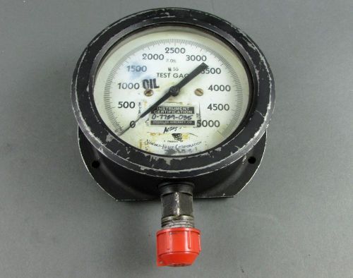 Norden - ketay corporation pressure gauge 0-5000 psi 5 1/2&#034; for sale