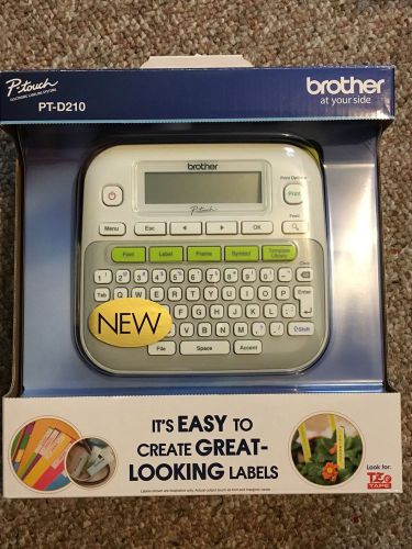 BROTHER P-TOUCH PT-D210 LABEL MAKER/PRINTER - BRAND NEW in RETAIL PACKAGE!!