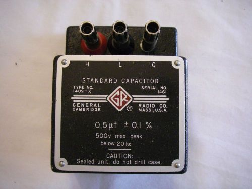 General Radio 0.5 uF Standard Capacitor Type 1409-X