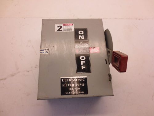 General Electric Heavy Duty Safety Switch THN3361 30 Amp 600 Volt