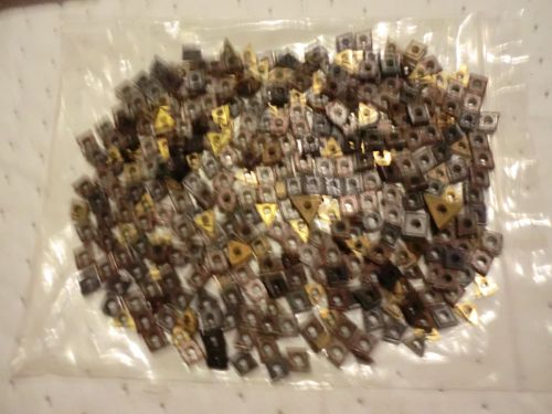 OVER 350 PCS USED MIX CARBIDE INSERTS / USA