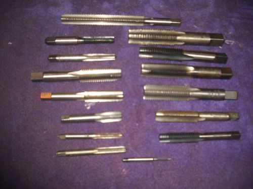 Lot of 15 Hand Taps..S.W.Card Mfg,Detroit,&amp; Others...L@@K