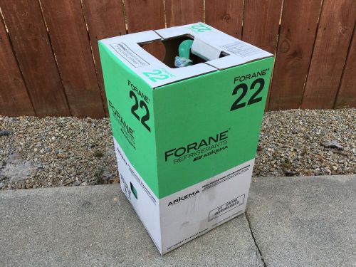 #2 new, sealed 30 lb pound r-22 refrigerant tank forane freon free shipping! for sale