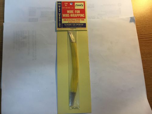 OK Machine &amp; Tool Corp. 30-Y-50-040 Wire Wrapping Wire (Yellow)