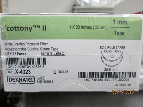 Teleflex Deknatel Cottony II Ref. X-4323 Box of 12    (R)