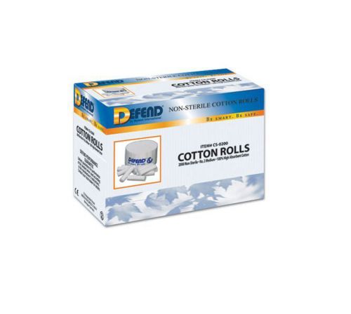 COTTON ROLLS #2 BX/2000 DEFEND