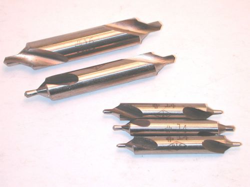 5 Pieces NOS DoALL XXL Center Drills #&#039;s 16,15, 14 Lot No. LL 4 Atlas Lathe
