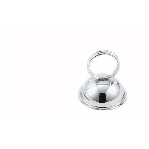 Winco MH-2, 2.5x2.33 Ring-Type Stainless Steel Menu Card Holder, 1-Dozen