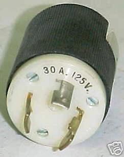 Hubbell Twist - Lock Electrical Plug 30 AMP  125V LOT OF 10 EACH